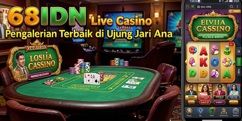 Tampilan gameplay menarik di 68IDN dengan dealer langsung.