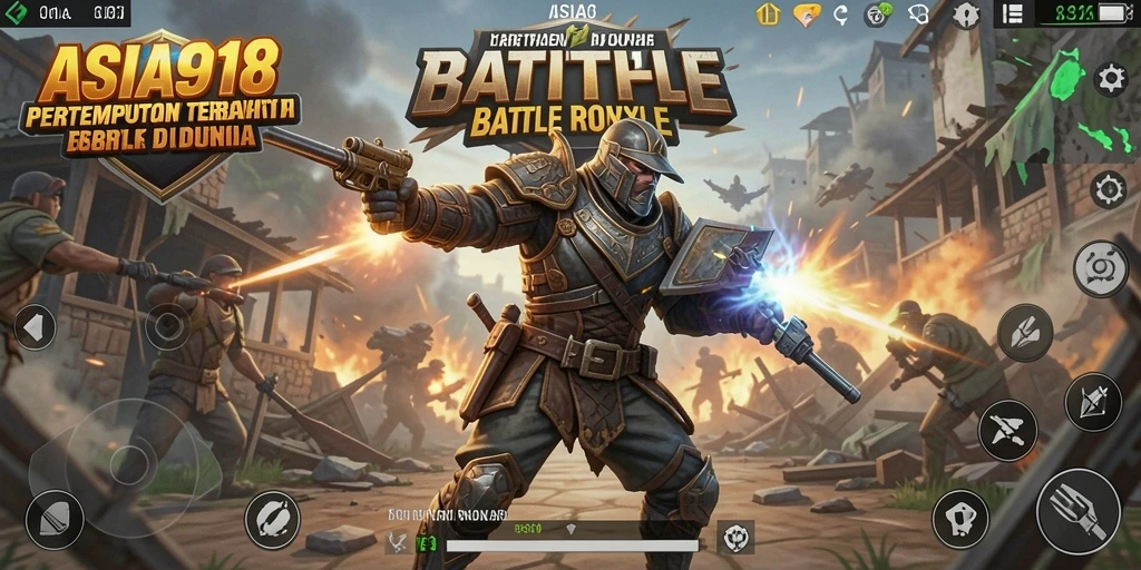 Tangkapan layar gameplay ASIA918 dengan pertempuran mendebarkan.