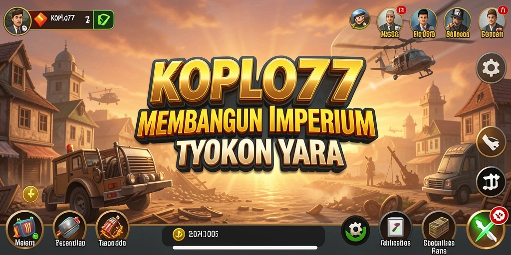 Screenshot KOPLO77 menunjukkan aksi seru dalam membangun bisnis Tycoon.