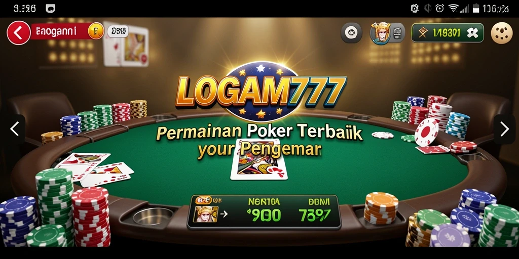 Tangkapan layar LOGAM777 menampilkan aksi seru permainan poker.