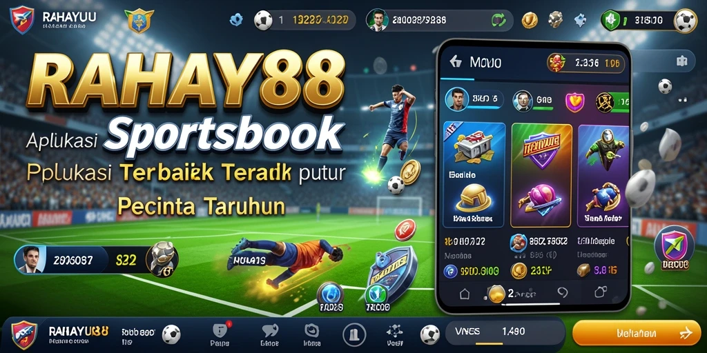 Screenshot RAHAYU88 menampilkan tampilan platform taruhan sportsbook yang menarik dan informatif.