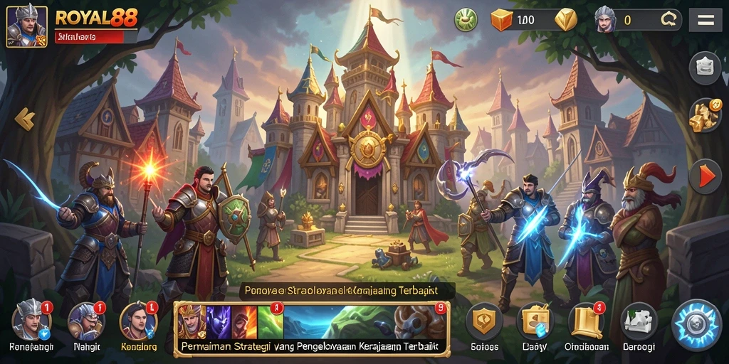 Tampilan gameplay menarik dari ROYAL88 dengan pertempuran strategis.
