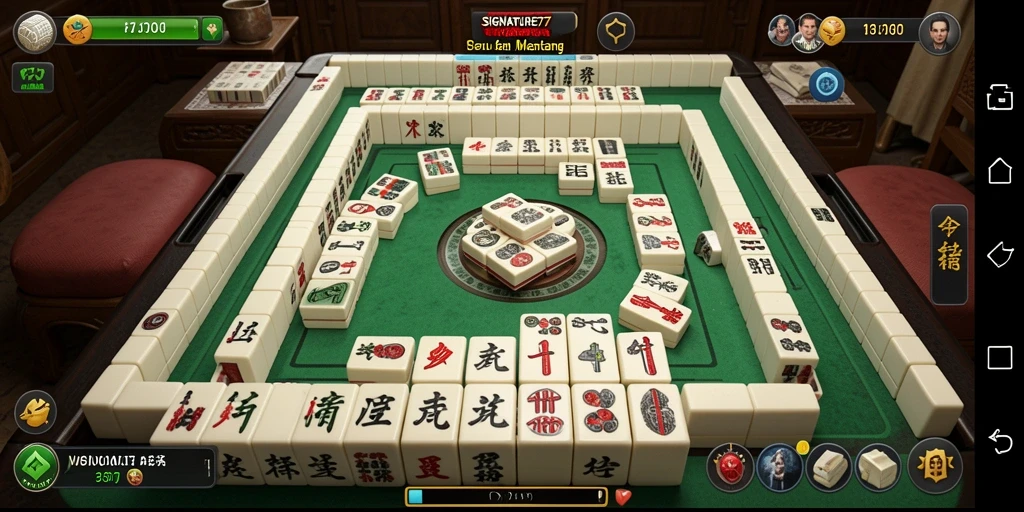 Tampilan utama SIGNATURE77 menampilkan gameplay Mahjong yang menarik dan grafis yang memukau.