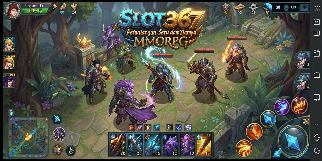 Screenshot menunjukkan aksi seru dalam dunia MMORPG SLOT367.