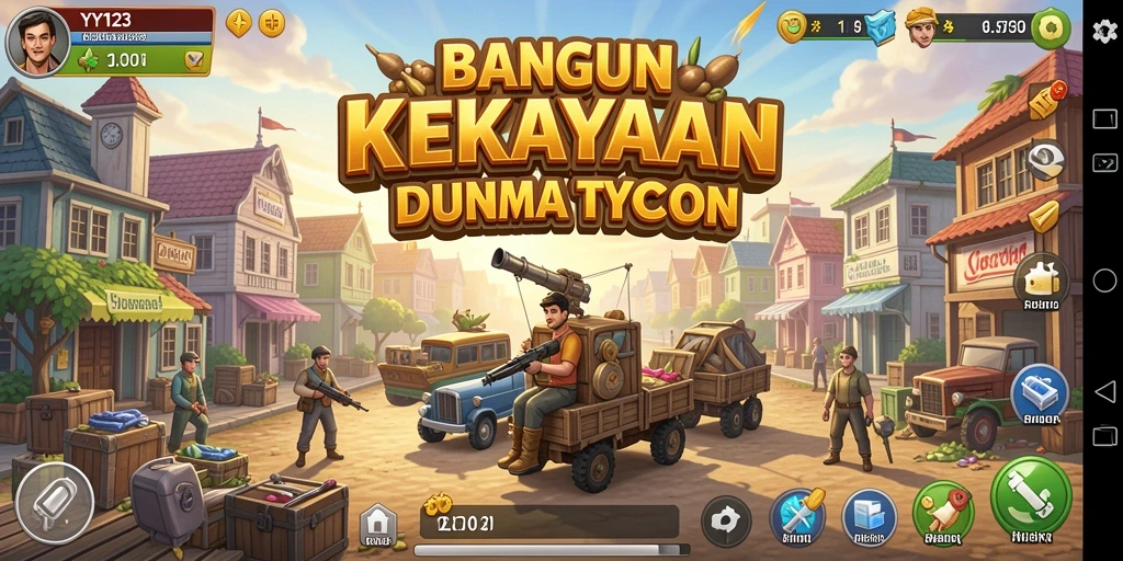 Gameplay seru dalam dunia Tycoon yang menantang.