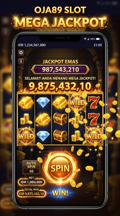 Screenshot tampilan utama aplikasi oja89.